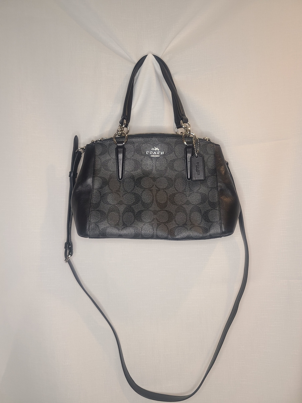Signature Mini Christie Carryall, black and grey